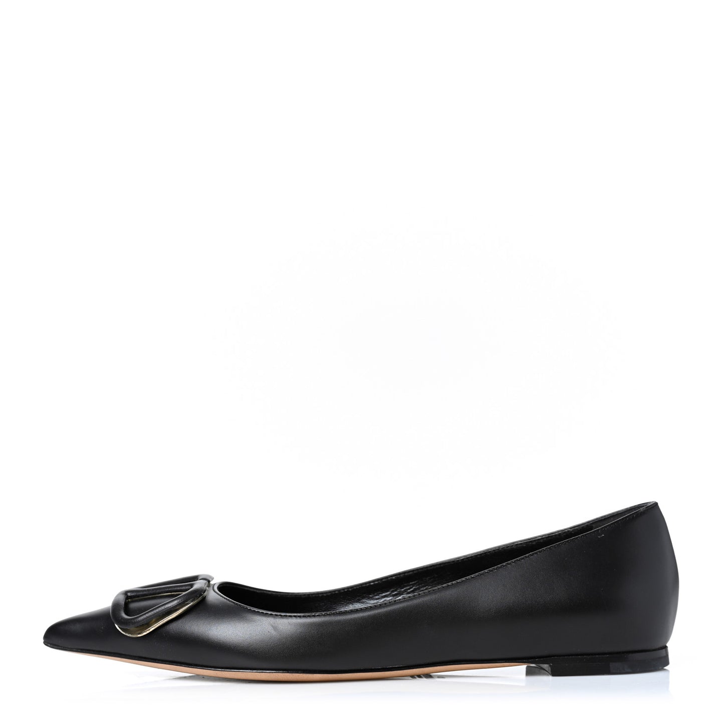 Nappa Vlogo Flats 37 Black