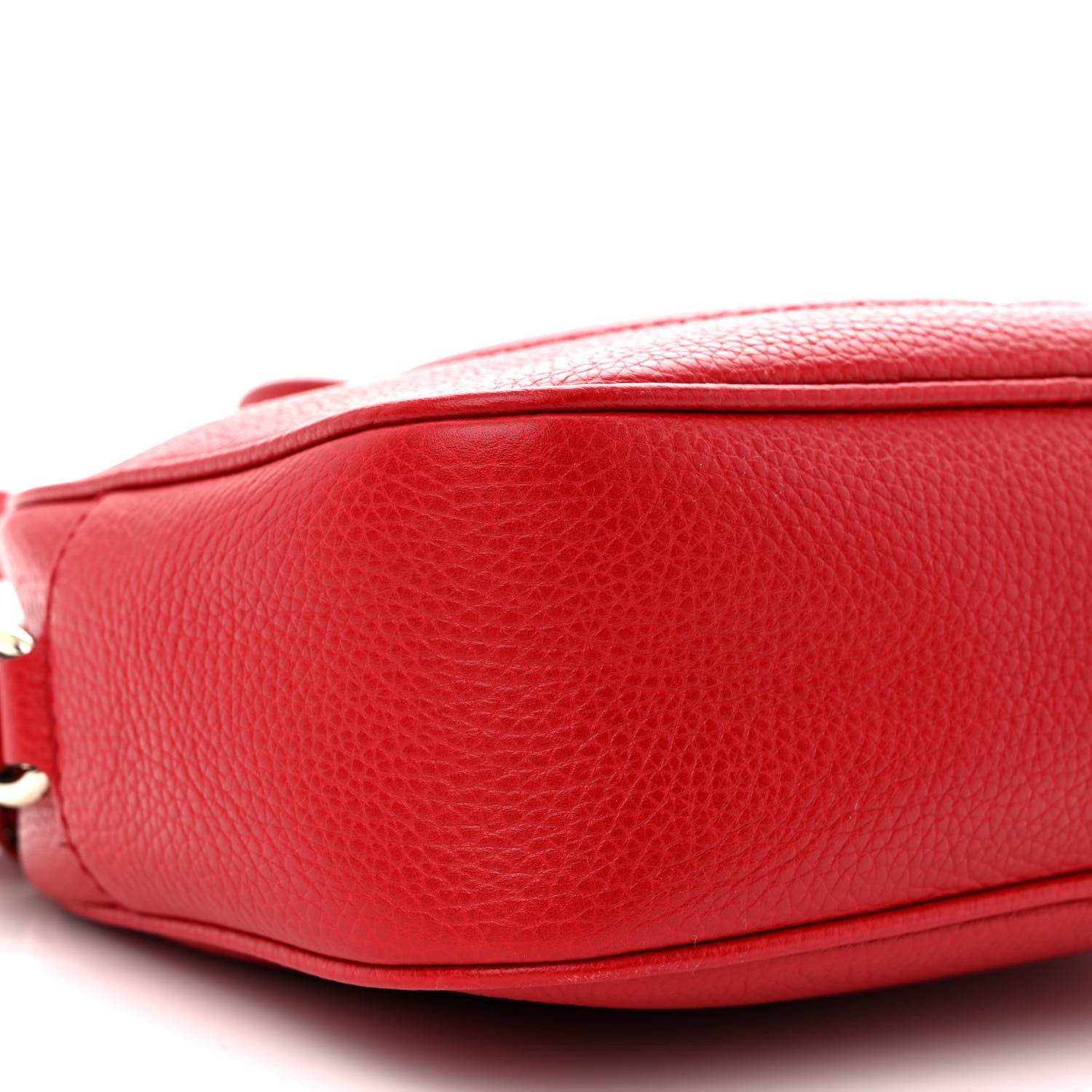 Gucci Pebbled Calfskin Small Soho Disco Bag Tabasco Red 9 of 11