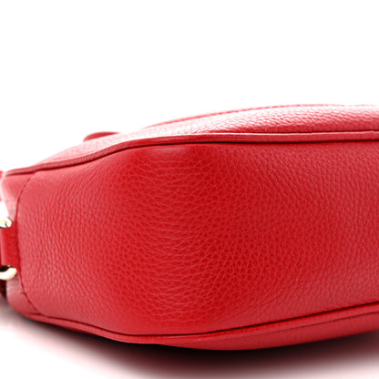 Gucci Pebbled Calfskin Small Soho Disco Bag Tabasco Red 9 of 11