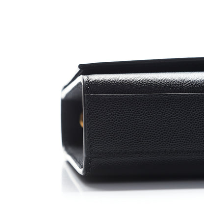 Saint Laurent Grain De Poudre Medium Classic Monogram Kate Satchel Black 7 of 8