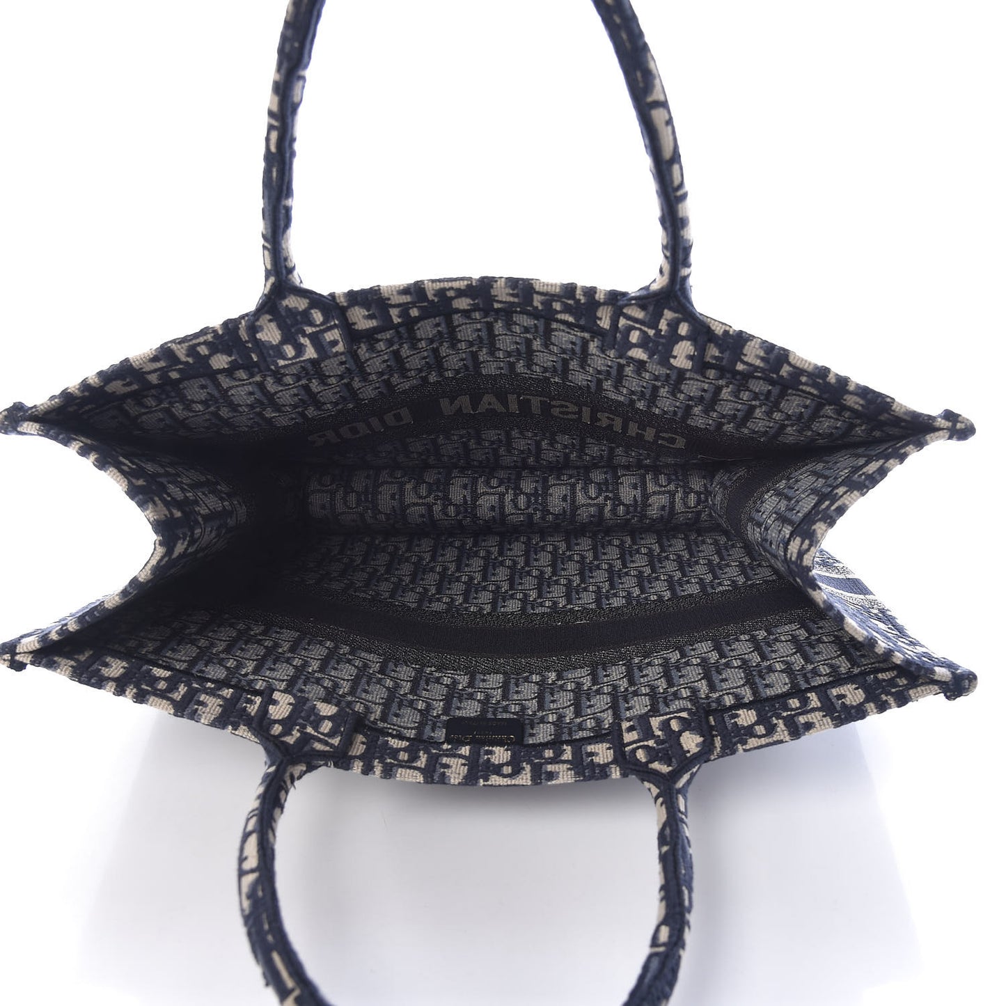 Oblique Book Tote Blue Multicolor