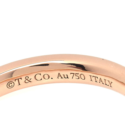 Tiffany 18K Rose Gold Diamond T T1 Ring 51 5.75 4 of 5