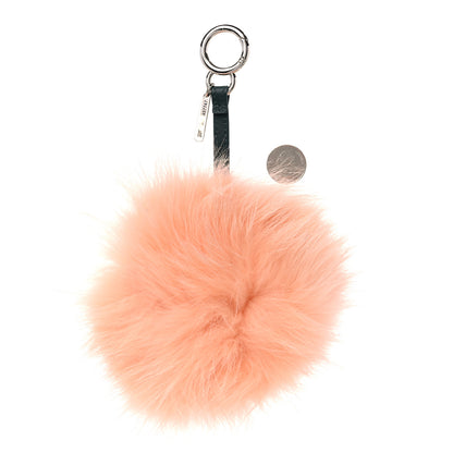Fendi Fox Fur Calfskin Hypnoteyes Coin Purse Bag Charm Palmspring English Green 2 of 3