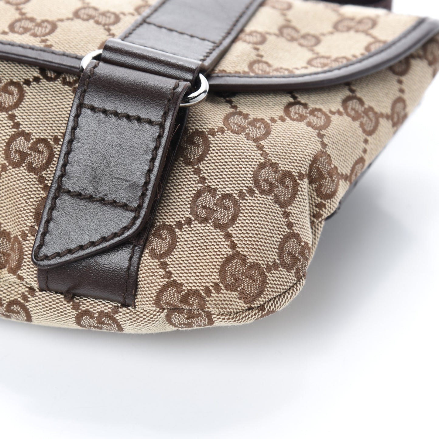 Monogram Waist Belt Bag Dark Brown