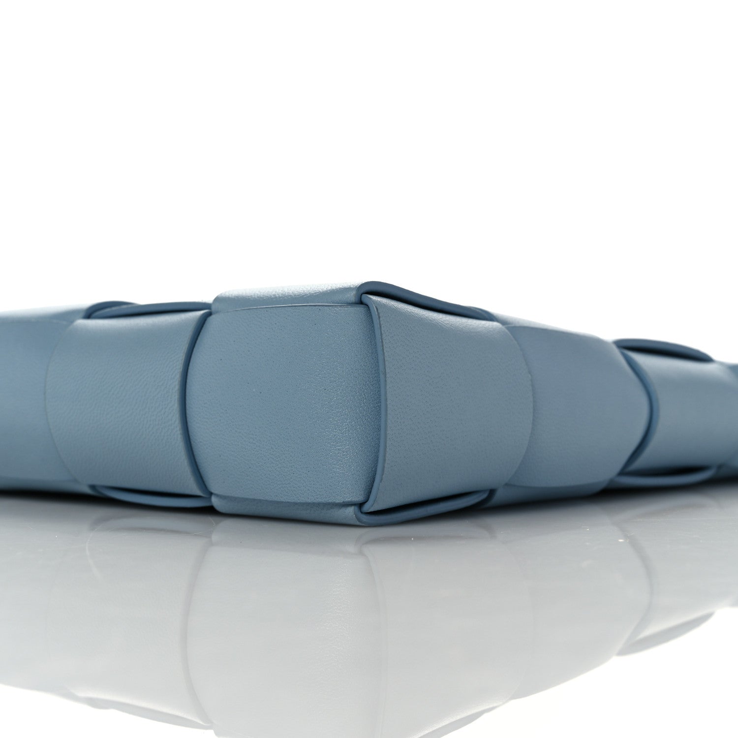 Bottega Veneta Nappa Intrecciato The Snap Clutch Ice Blue 9 of 11