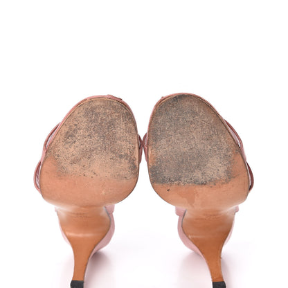 Chanel Lambskin Logo Slingback Sandals 39.5 Pink 6 of 8