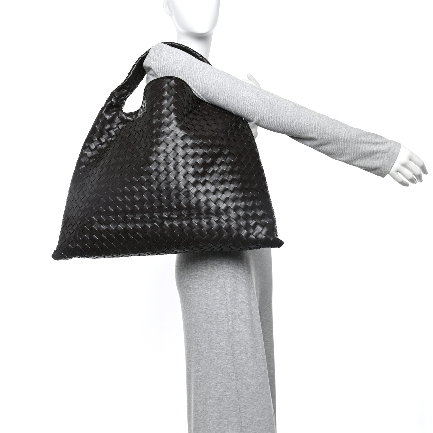 Bottega Veneta Calfskin Intrecciato Large Hop Fondant 2 of 11