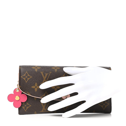 Louis Vuitton Monogram Bloom Flower Emilie Wallet 2 of 9