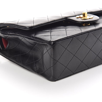 Chanel Lambskin Quilted Medium Double Flap Black 9 of 12