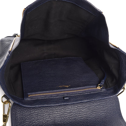 3.1 Phillip Lim 3.1 Textured Calfskin Medium Pashli Satchel Ink 5 of 9