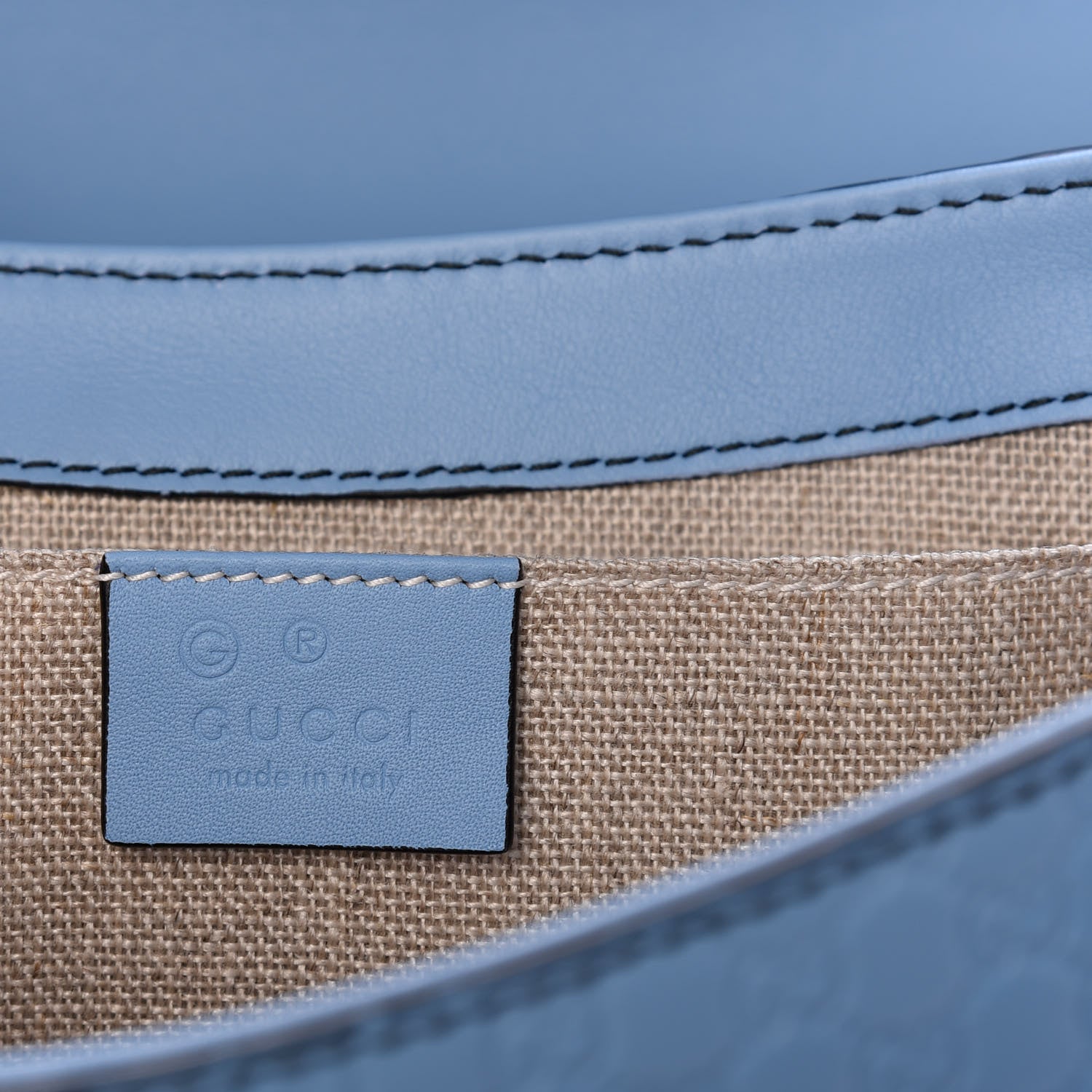 Gucci Microguccissima Medium Emily Chain Shoulder Bag Mineral Blue 6 of 9