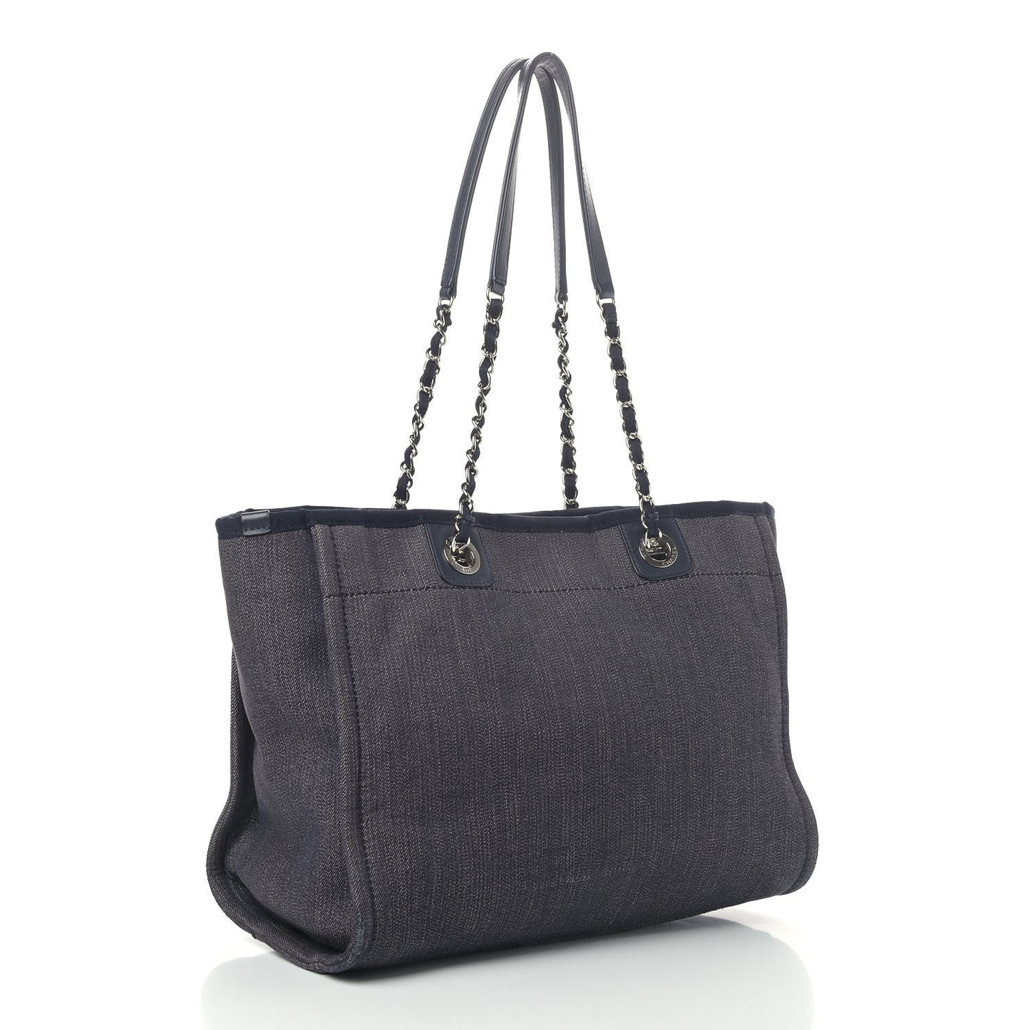 Denim Small Deauville Tote Dark Blue