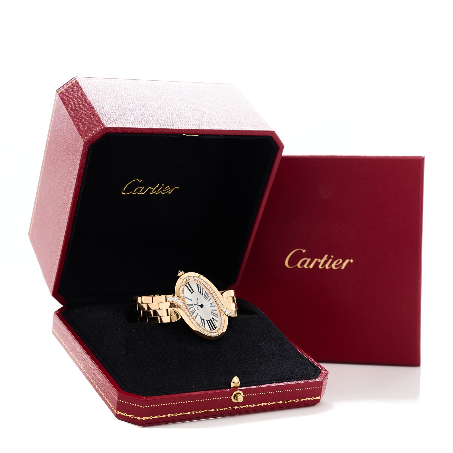 Cartier 18K Pink Gold Diamond Bezel 38mm Delices de Cartier Quartz Watch 5 of 5
