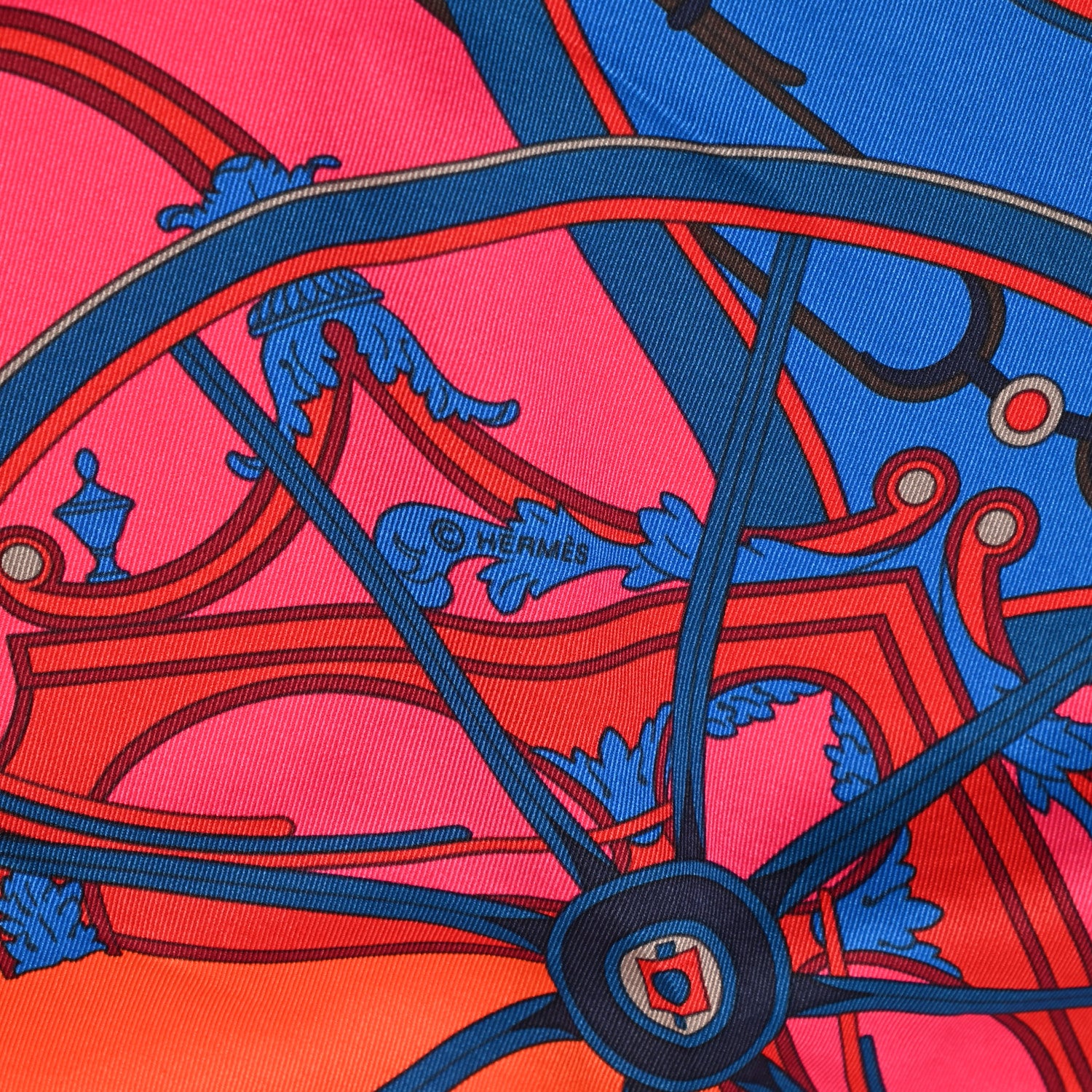 Hermes Silk Washington's Carriage Scarf 65 3 of 6