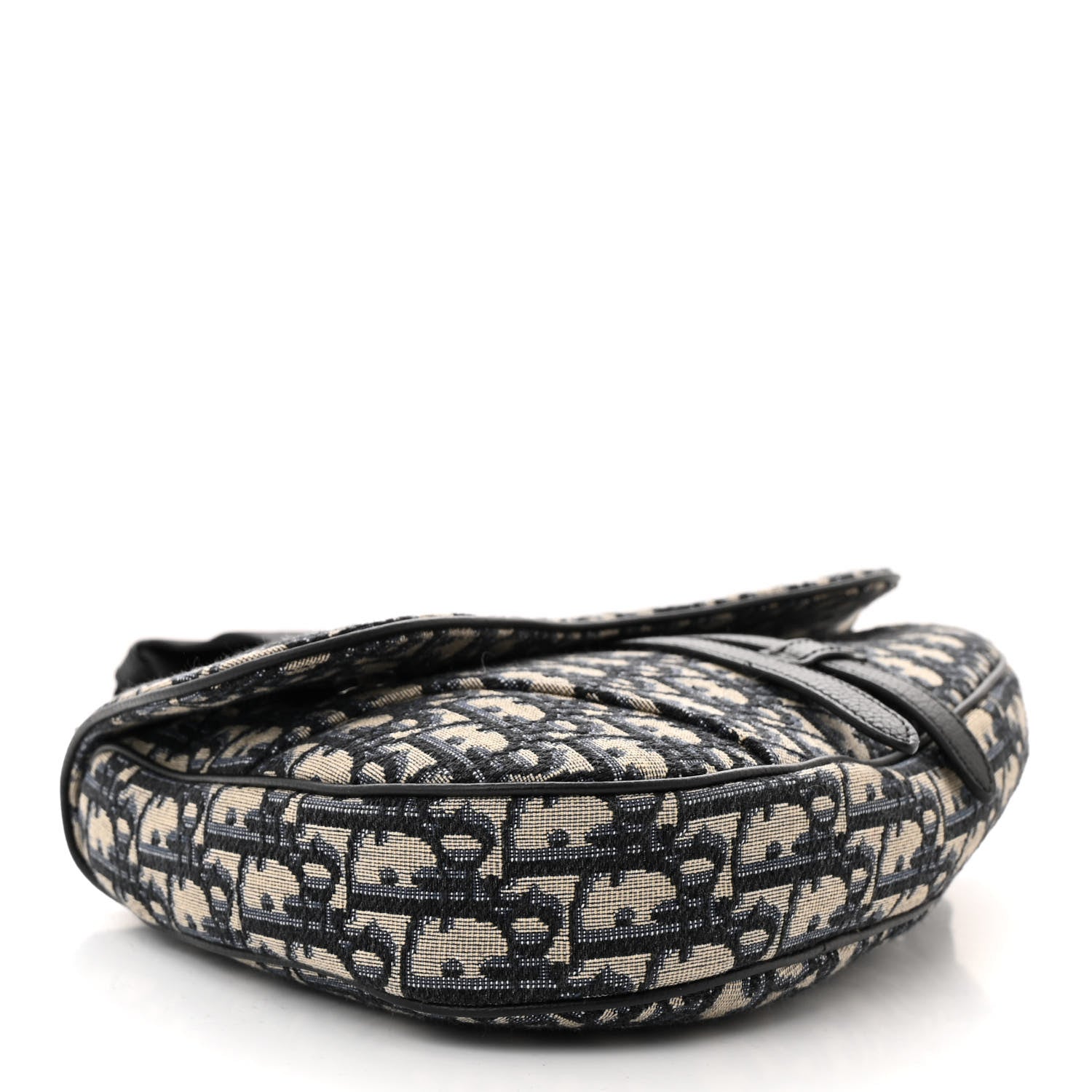 Christian Dior Oblique Mens Saddle Bag Blue 4 of 10