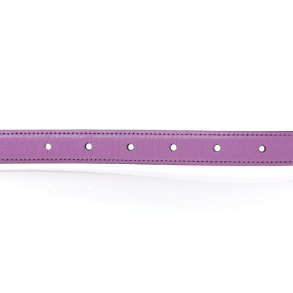 Gucci Azalea Calfskin Enamel Monochrome Double G 20mm Belt 75 30 Wisteria Chic 3 of 7