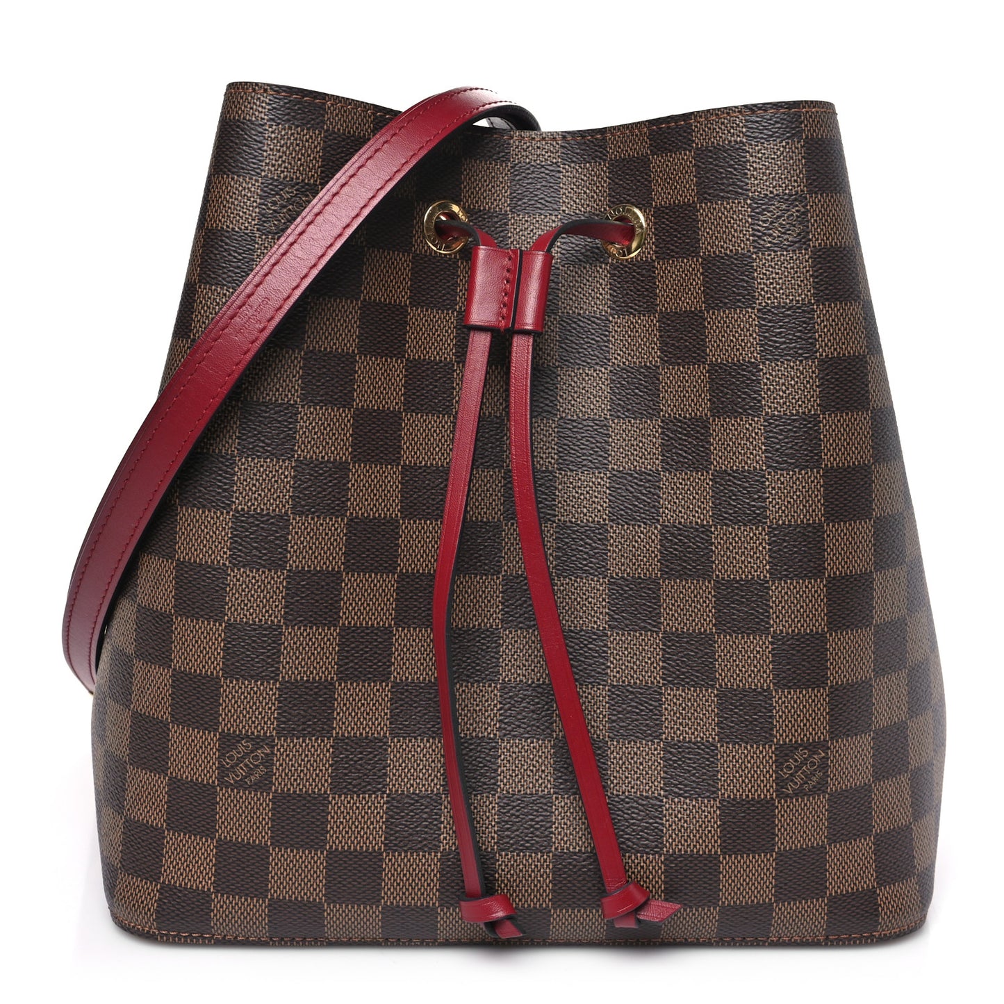 Damier Ebene Neonoe MM Cherry Berry