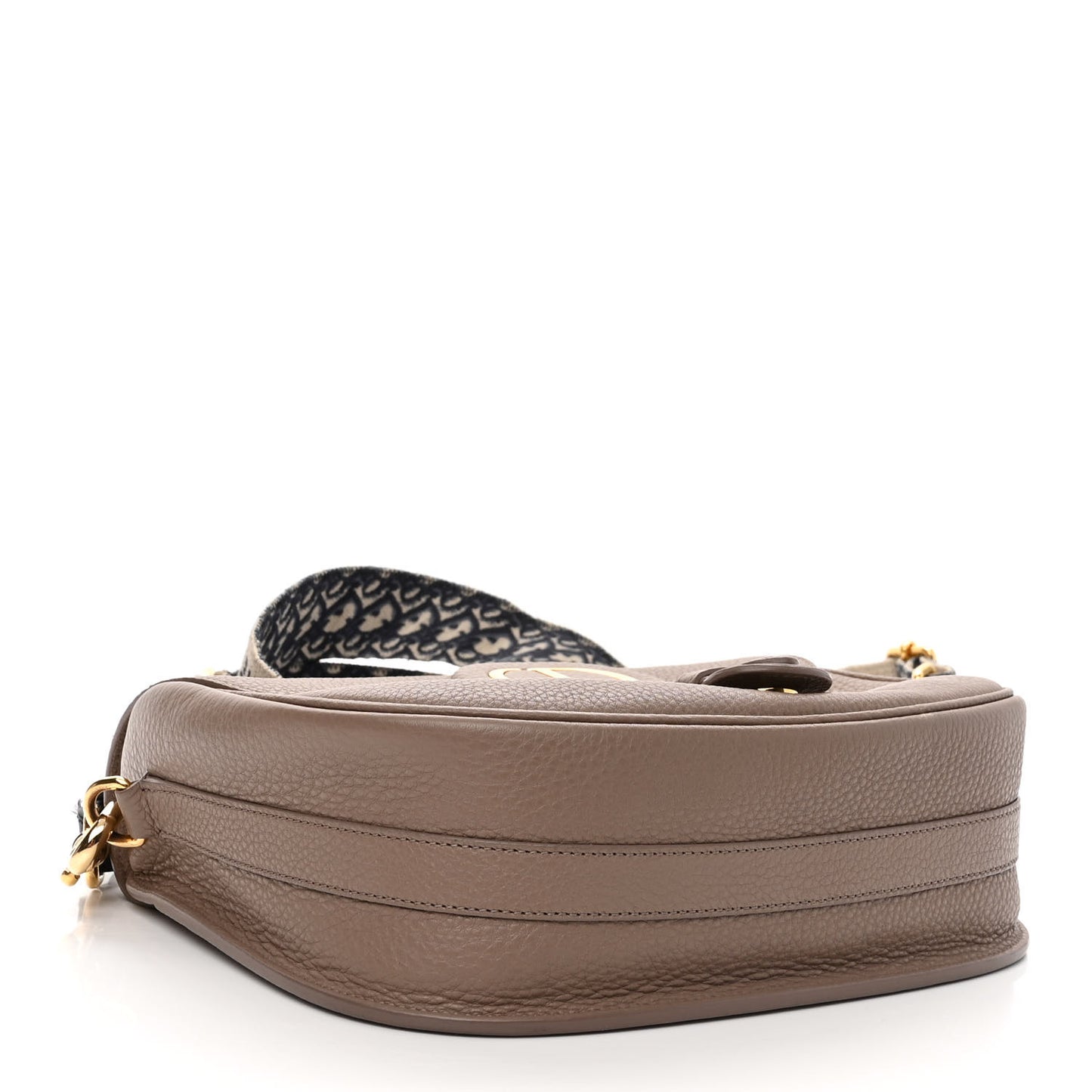 Grained Calfskin Large Bobby Flap Warm Taupe