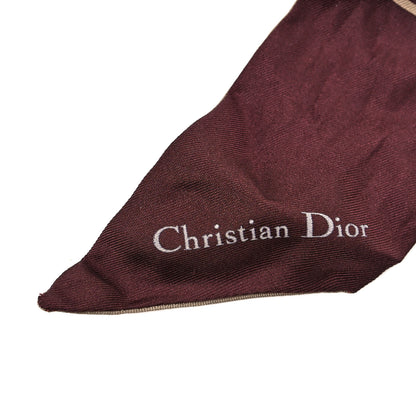 Christian Dior Silk Oblique Mitzah Scarf Bordeaux 4 of 4
