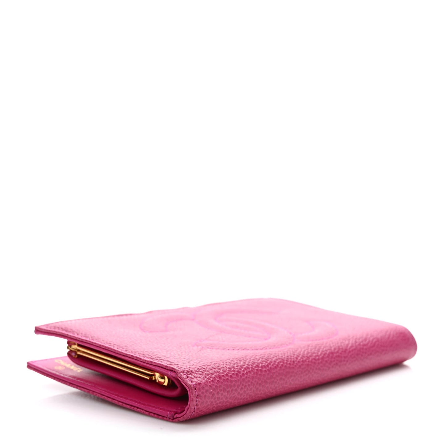 Caviar Timeless CC French Wallet Dark Pink