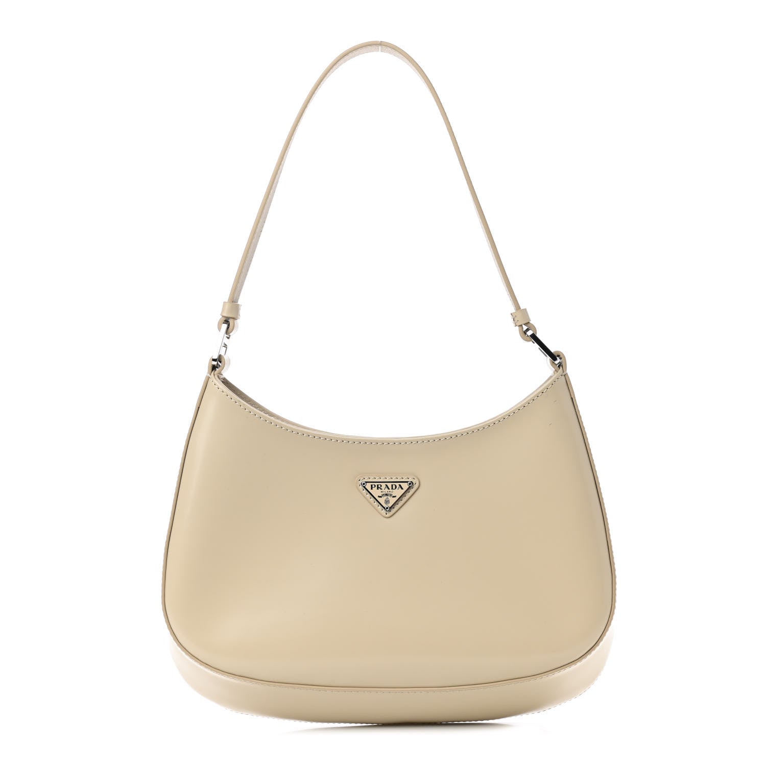 Prada Spazzolato Cleo Shoulder Bag Deserto 1 of 9