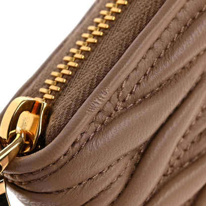 Miu Miu Matelasse Large Zip Around Wallet Cammeo 10 of 11