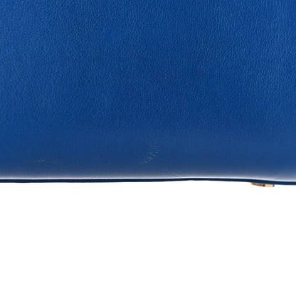 Saint Laurent Calfskin Small Sac De Jour Blue Majorelle 23 of 25