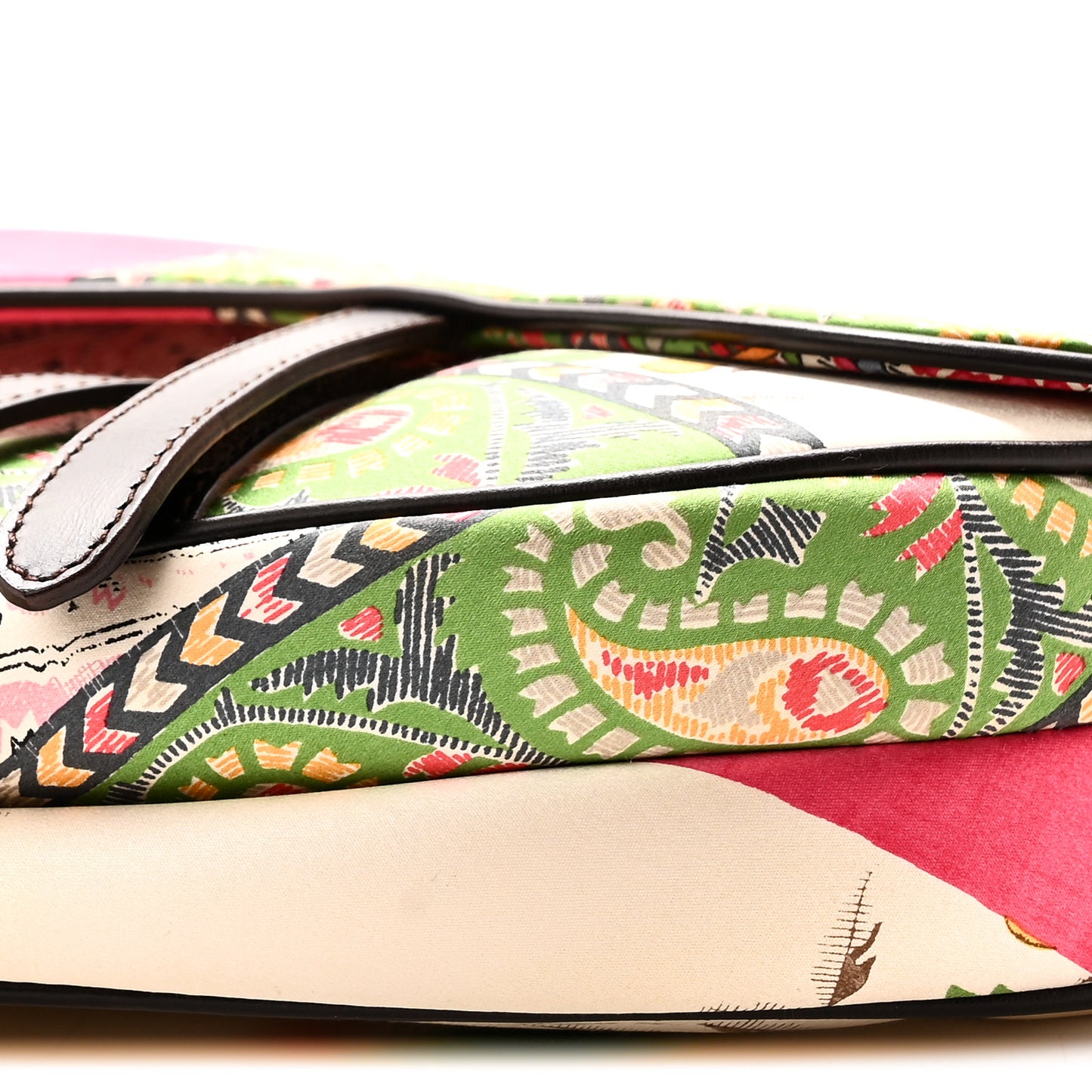 Silk Paisley Saddle Bag Multicolor