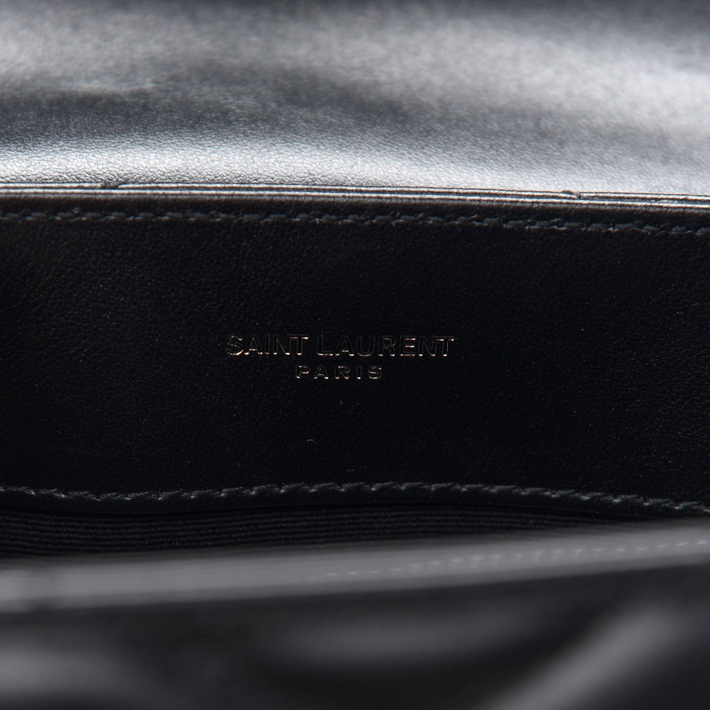 Calfskin Y Quilted Monogram Small Loulou Chain Satchel Black