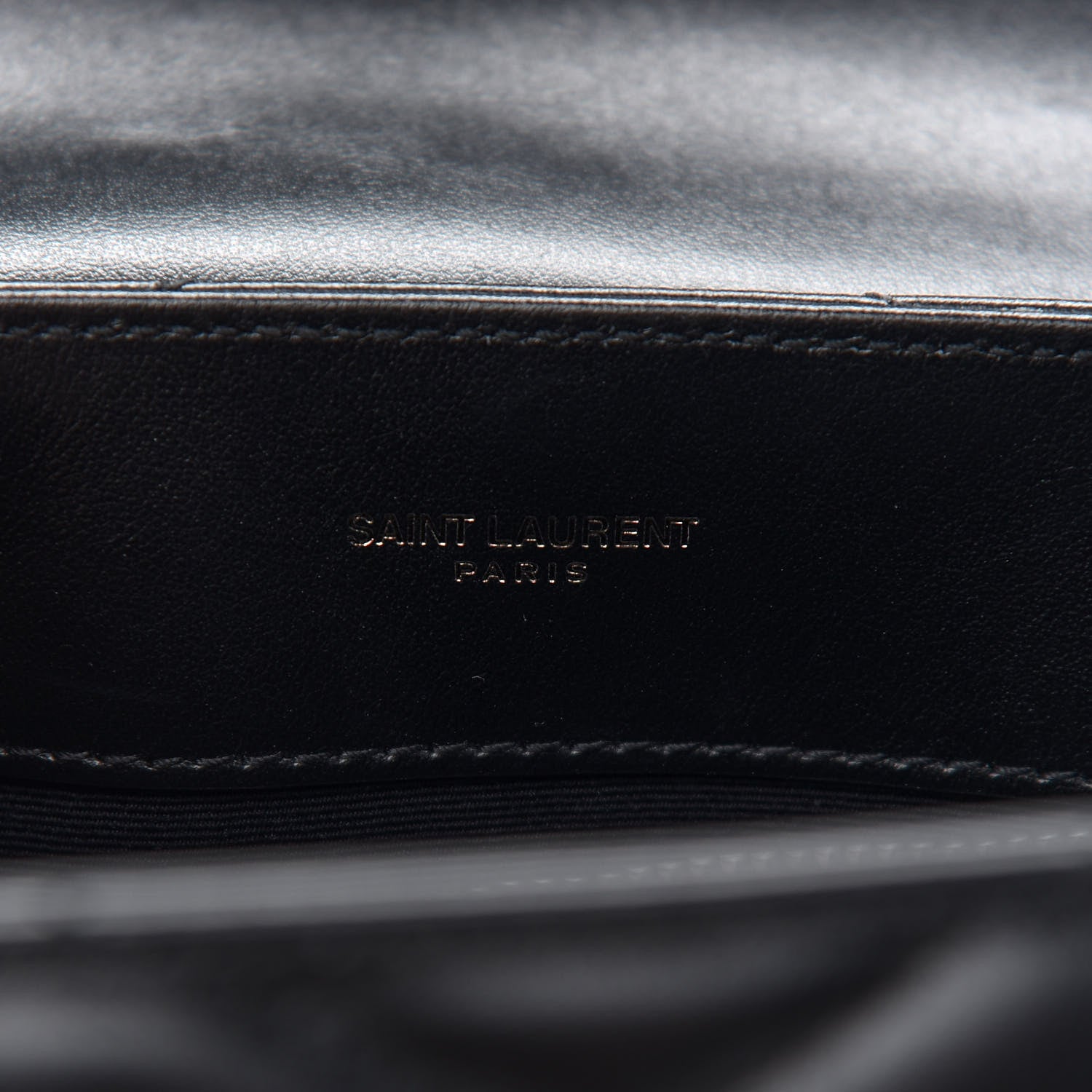 Saint Laurent Calfskin Y Quilted Monogram Small Loulou Chain Satchel Black 7 of 10
