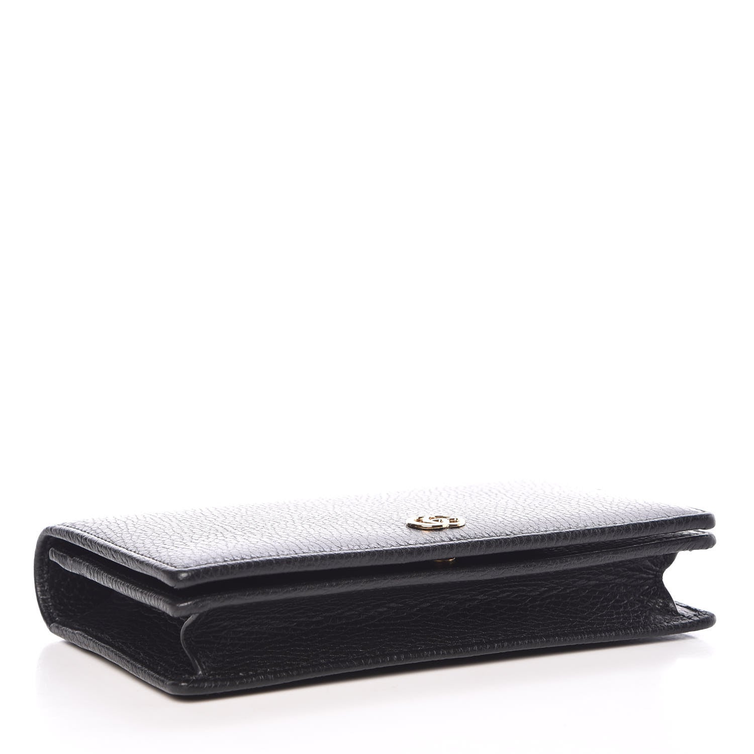 Gucci Calfskin Mini GG Marmont Chain Wallet Black 4 of 8