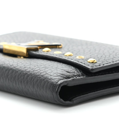 Louis Vuitton Taurillon Capucines Studded Compact Wallet Black 6 of 9