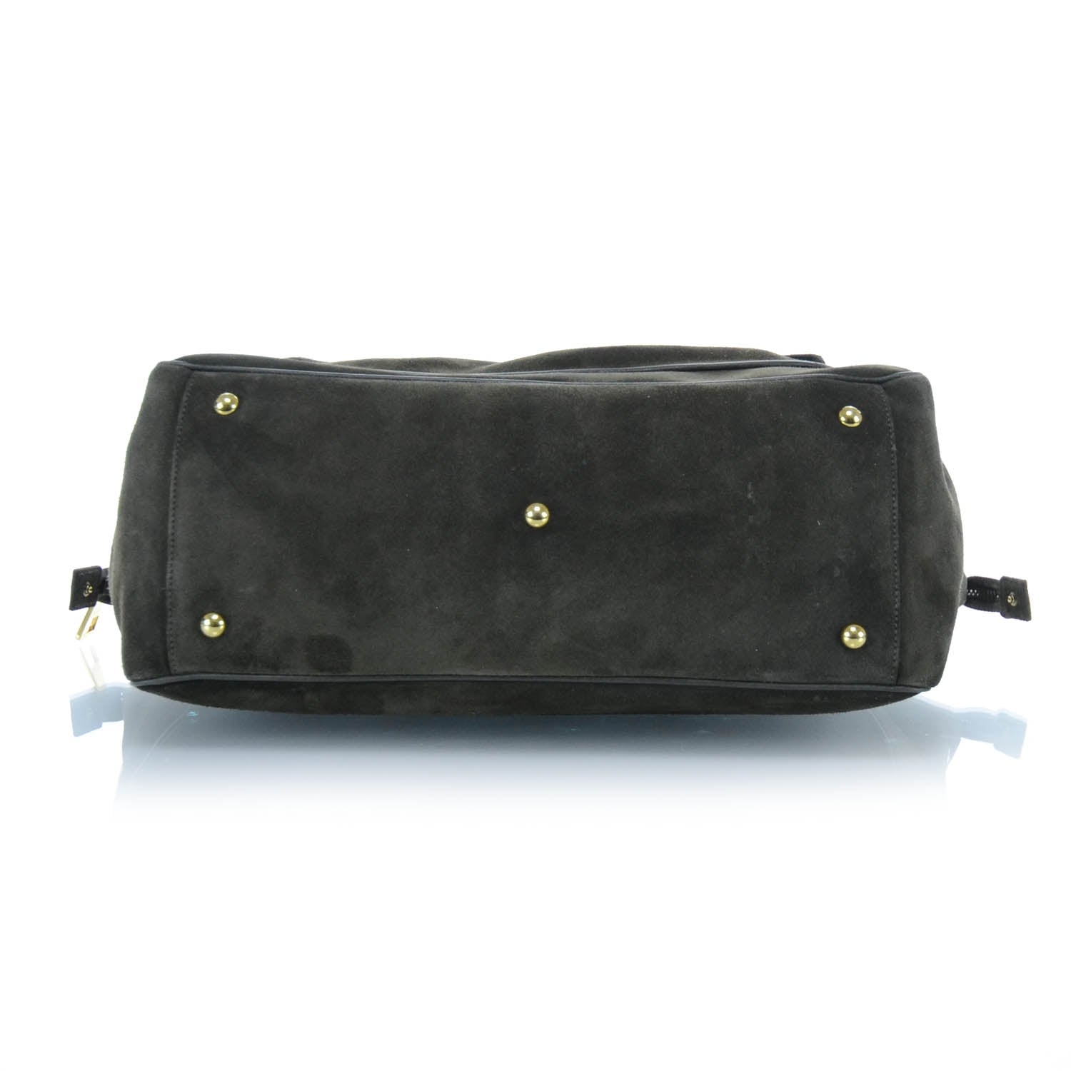 Gucci Suede Medium 1973 Top Handle Satchel Olive 8 of 13