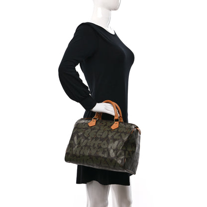 Louis Vuitton Monogram Graffiti Speedy 30 Kaki 2 of 8