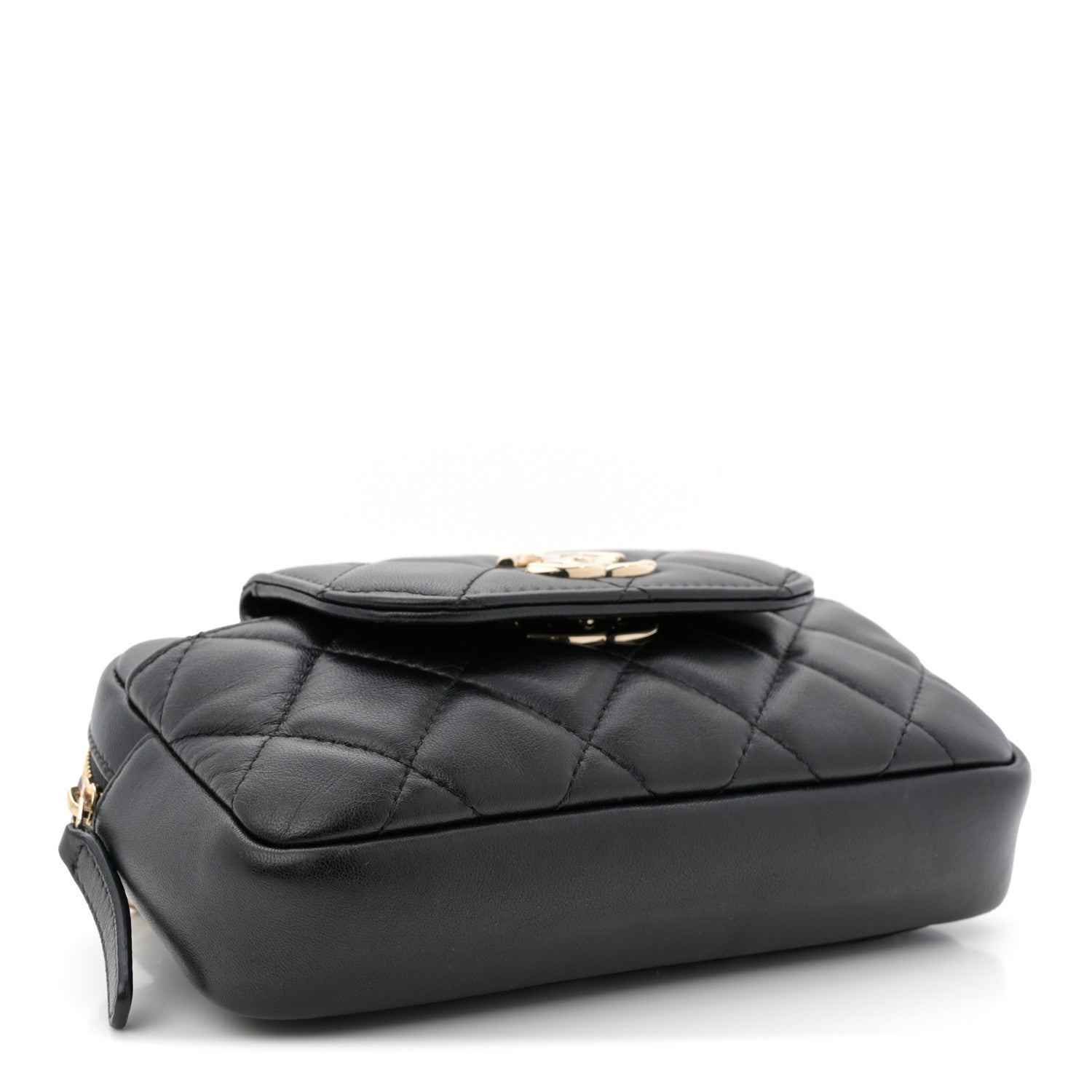 Chanel Lambskin Quilted Waist Bag Black 5 of 11