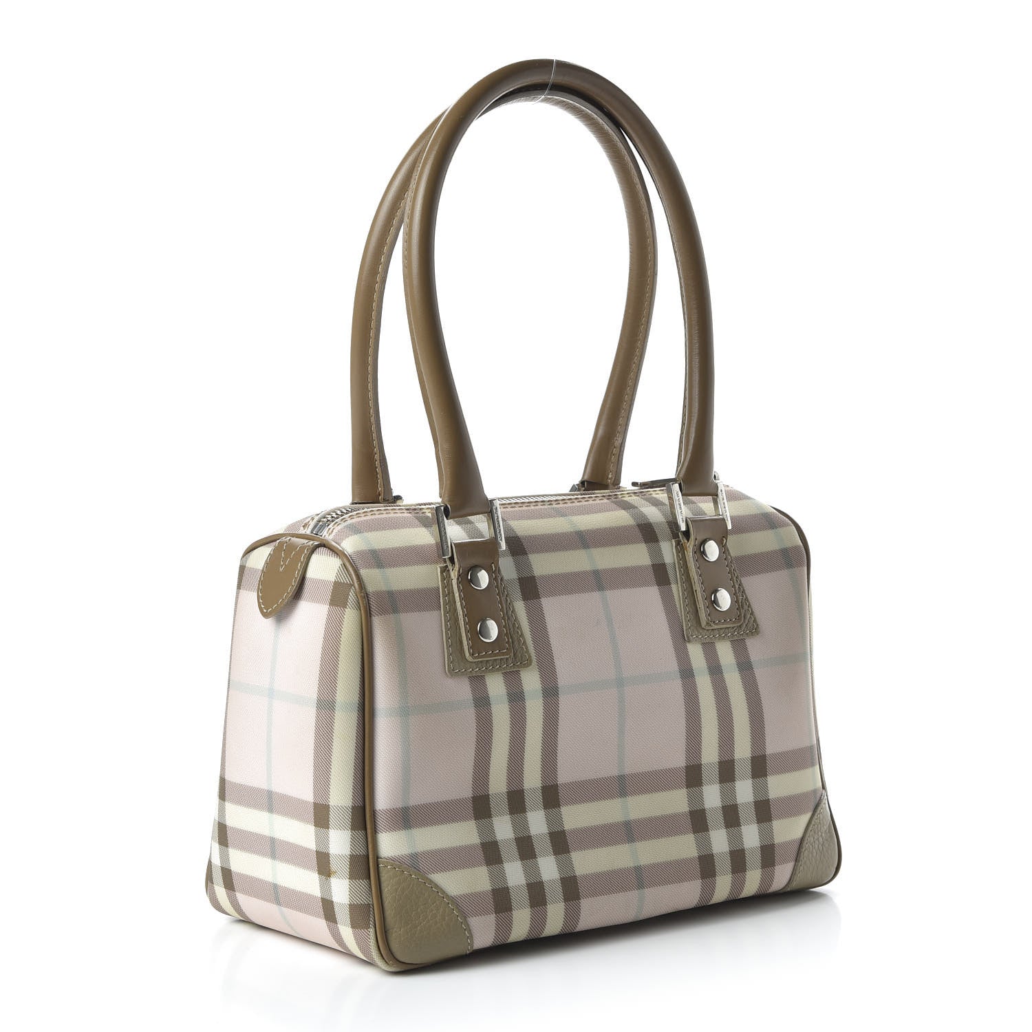 Burberry Candy Check Small Tote Pink 3 of 10