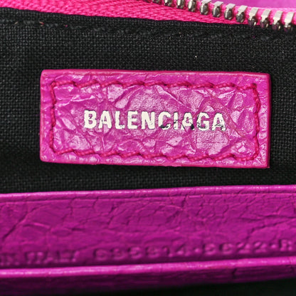 Balenciaga Agneau Arena Le Cagole Mini Purse With Chain Lipstick Pink 7 of 12