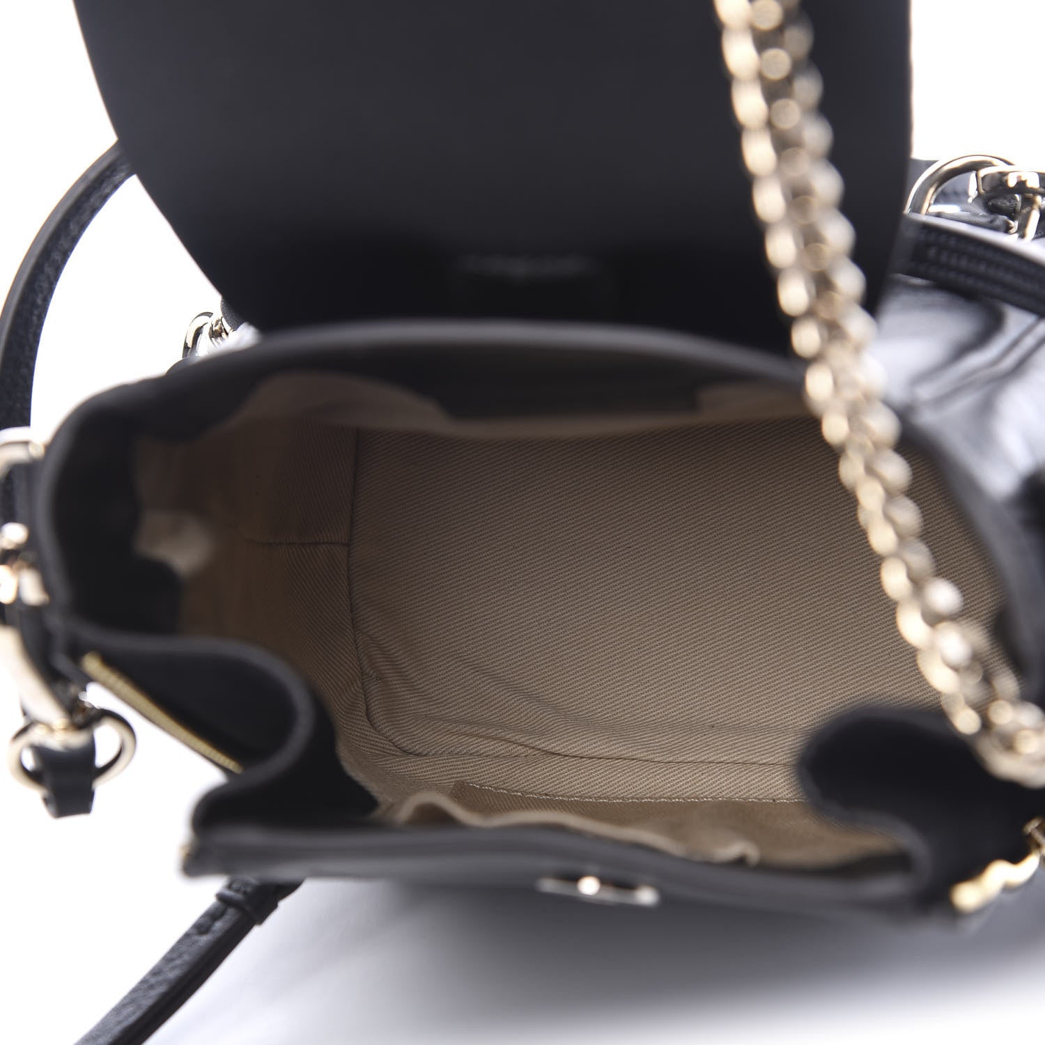Chloe Suede Calfskin Mini Faye Backpack Black 4 of 10