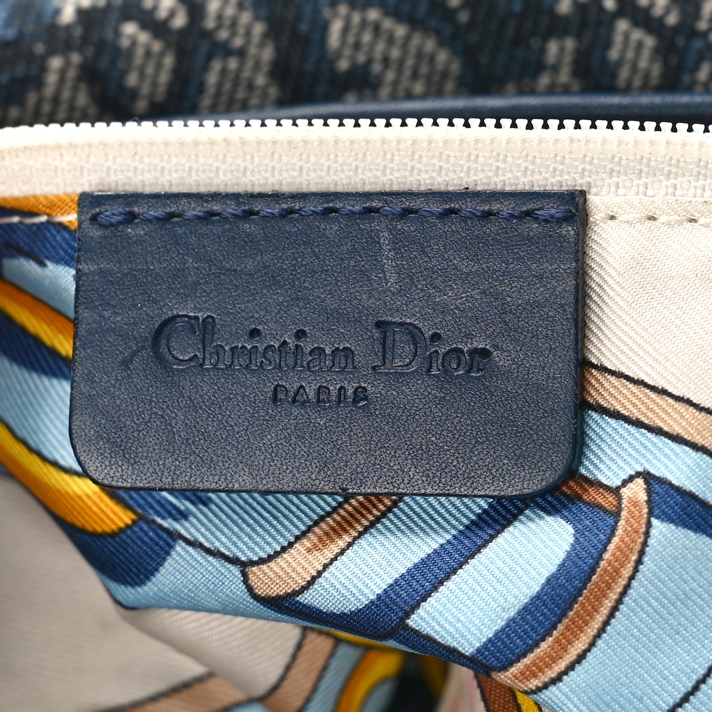 Monogram Saddle Bag Blue