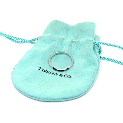 Tiffany Platinum 2mm Knife Edge Wedding Band Ring 56 7.5 5 of 5
