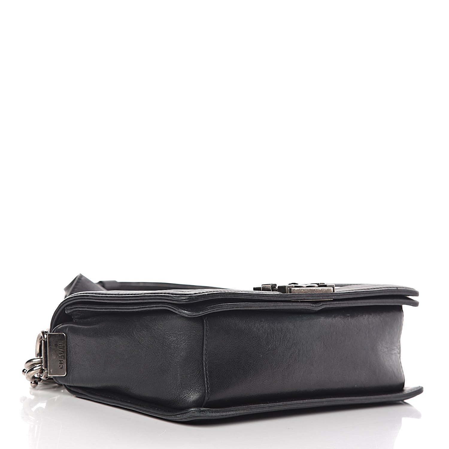 Chanel Glazed Calfskin Quilted Medium Boy Flap Black 5 of 24
