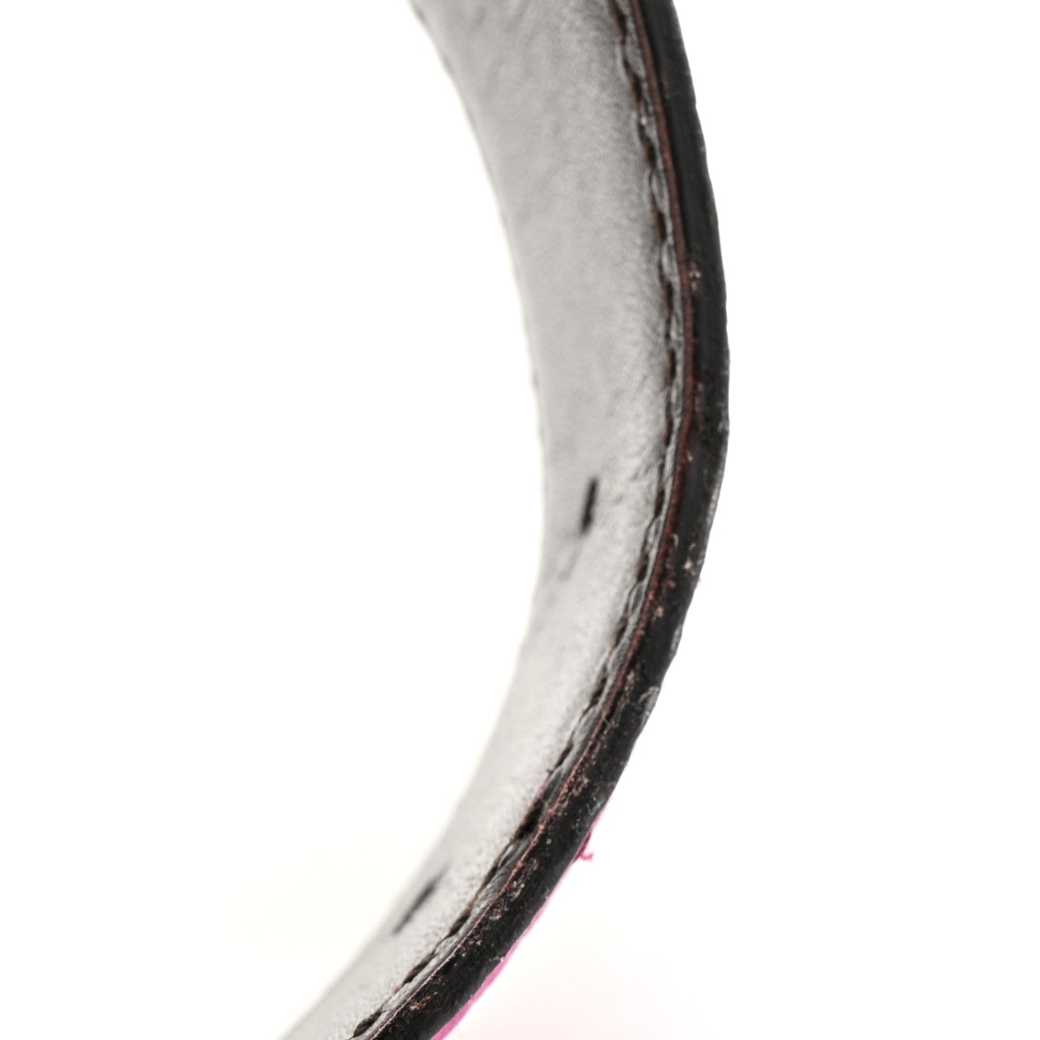 Gucci Calfskin Web Interlocking G Belt 85 34 Fuchsia White 16 of 16