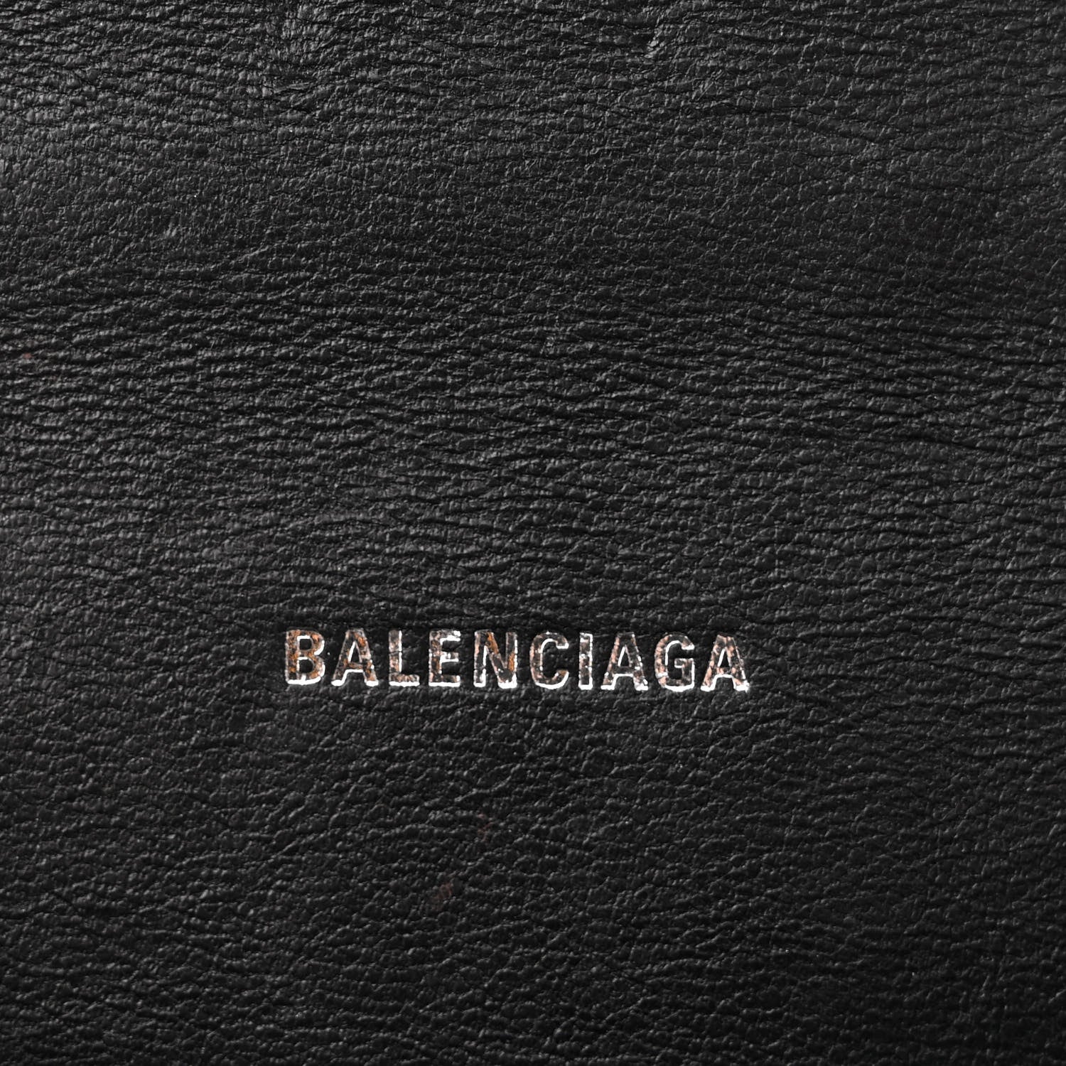 Balenciaga Metallic Calfskin Crocodile Embossed Hourglass Top Handle Bag XS Silver 6 of 9