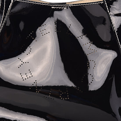 Stella McCartney Eco Alter Patent Perforated Logo Satchel Black 11 of 11