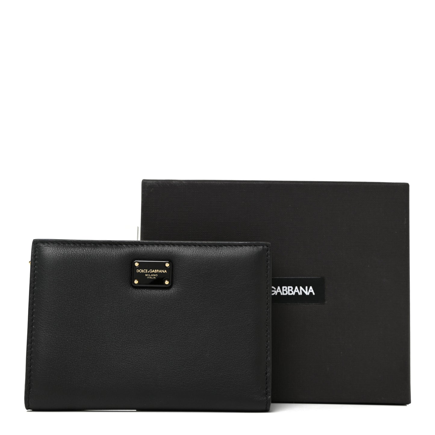 Calfskin Bi-Fold Wallet Black