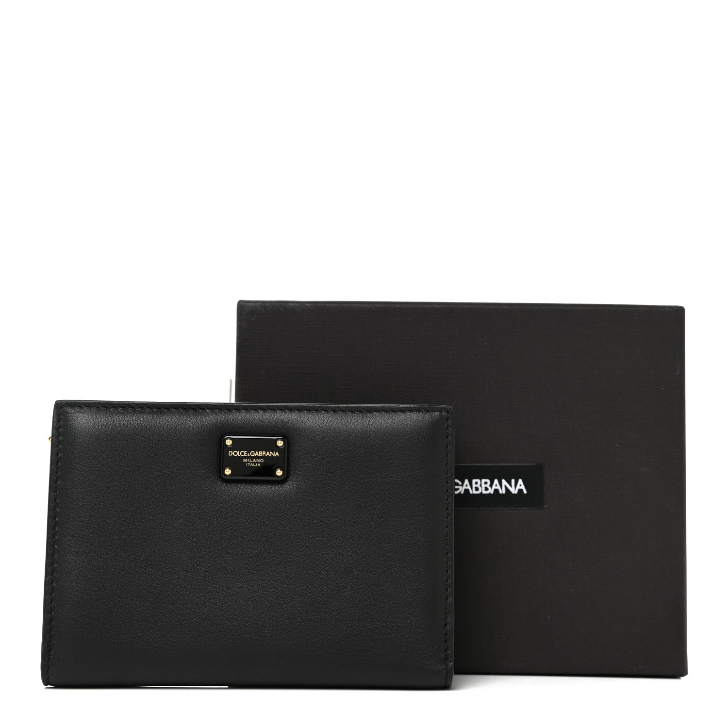 Dolce & Gabbana Calfskin Bi-Fold Wallet Black 11 of 11