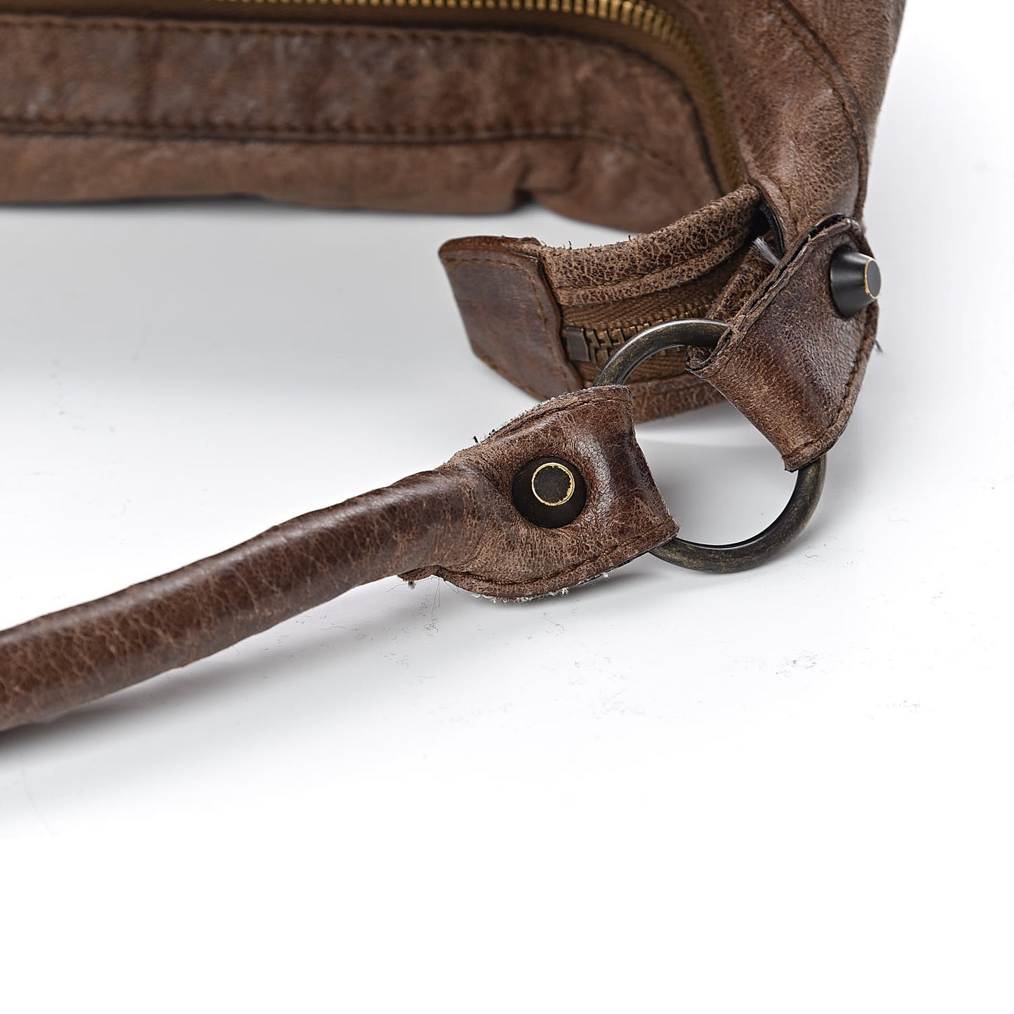 Agneau Classic Hardware Day Hobo Sienna