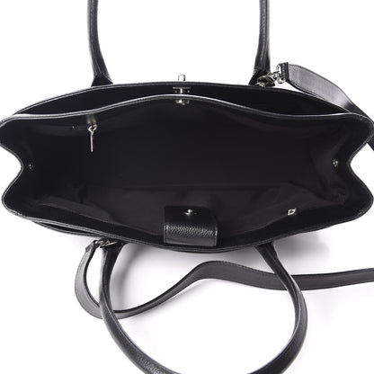 Chanel Calfskin Cerf Executive Shopper Tote Black 6 of 12