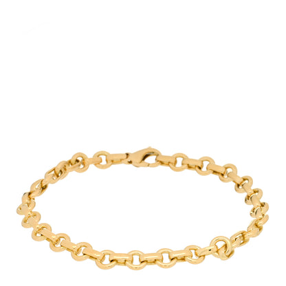 Tiffany 18K Yellow Gold Circle Link Chain Bracelet 1 of 3