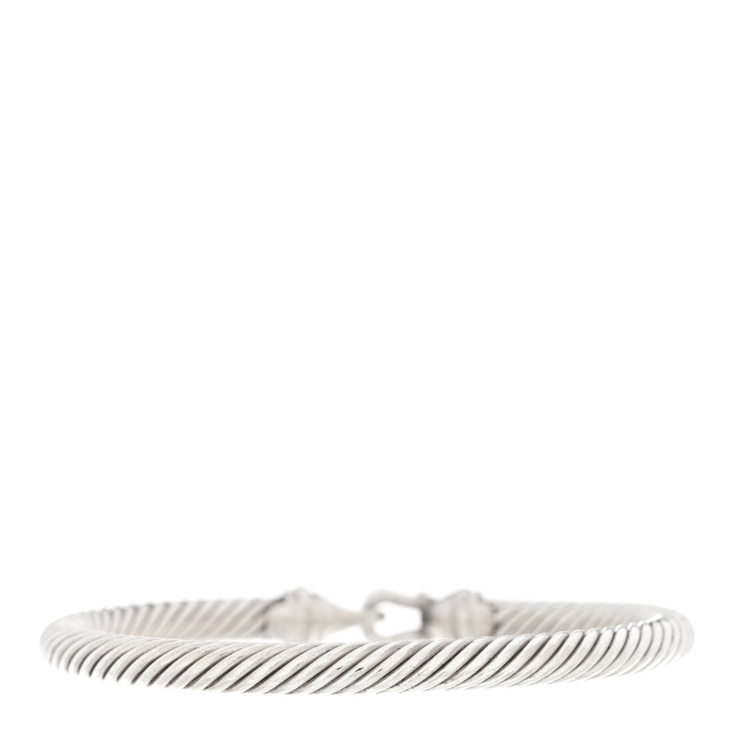 DAVID YURMAN Sterling Silver 18K Yellow Gold 5mm Cable Classic Buckle Bracelet